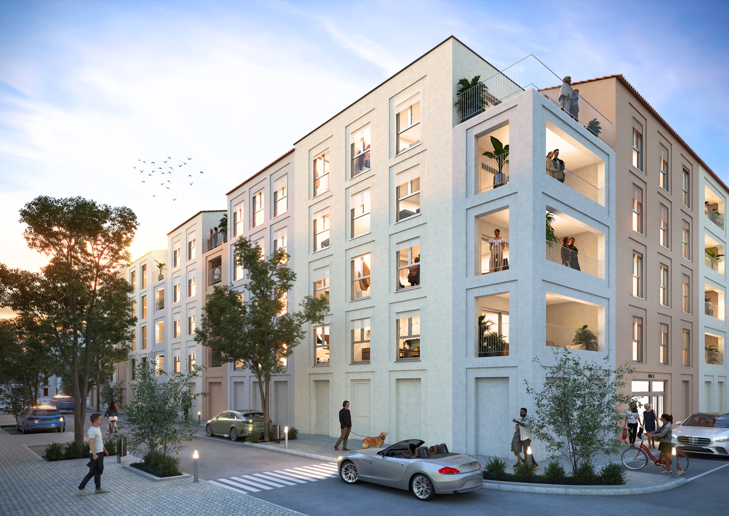 Rendu de la Résidence Marine, appartements neufs T2 au T3 à Propriano